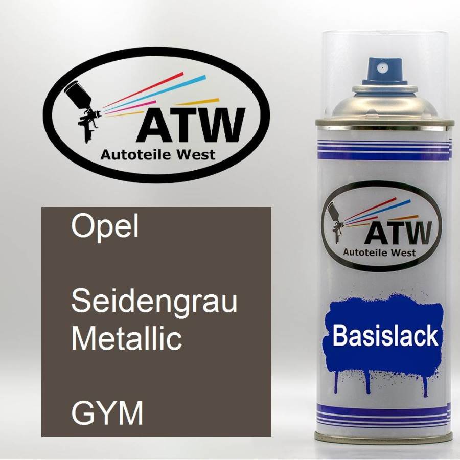 Opel, Seidengrau Metallic, GYM: 400ml Sprühdose, von ATW Autoteile West.